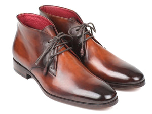 Paul Parkman Chukka Boots Camel & Brown - Distinctive Shoes