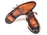 Load image into Gallery viewer, Paul Parkman Ghillie Lacing Brown Burnished Dress Shoes - Distinctive Shoes