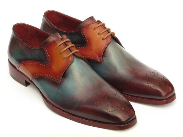 Paul Parkman Men's Multi-color Medallion Toe Derby Shoes - Distinctive Shoes